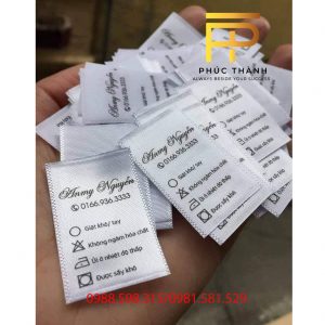 IN NHÃN SATIN, NHÃN LỤA