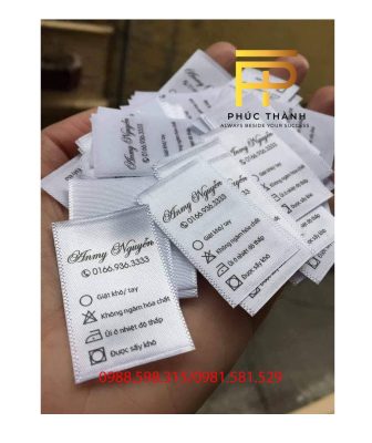 IN NHÃN SATIN, NHÃN LỤA