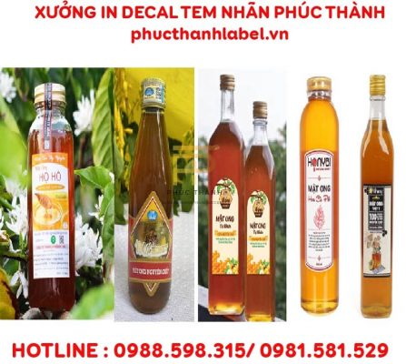 NHÃN DÁN CHAI MẬT ONG - https://indetphucthanh.com/dm/decal-in-tem-nhan/in-nhan-dan-chai/