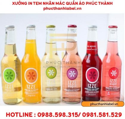 Phúc Thành - in sticker, logo trà sữa, in nhãn chai thuỷ tinh