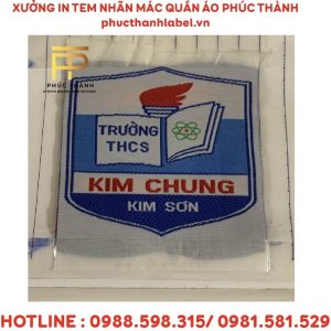 Mác Dệt Logo Đồng Phục Trường Học