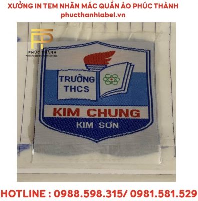 Mác Dệt Logo Đồng Phục Trường Học
