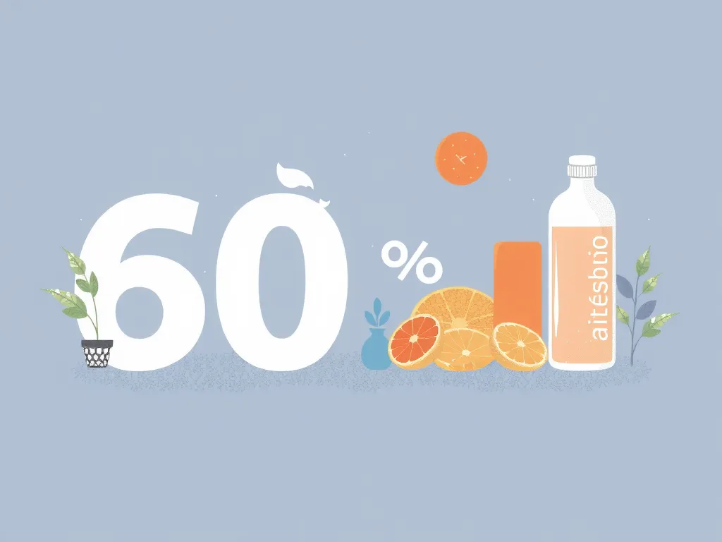 Hình minh họa: Chất liệu nhãn mác: Sợi tổng hợp chiếm 60% vs. vật liệu hữu cơ và tái chế Hình minh họa: Chất liệu nhãn mác: Sợi tổng hợp chiếm 60% vs. vật liệu hữu cơ và tái chế